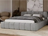 Łóżko tapicerowane z pojemnikiem na pościel 160x200 Ibiza Szare