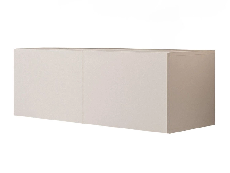 Wisząca szafka RTV pod telewizor z drzwiczkami i oświetleniem LED 100 cm Nodoo Kaszmir