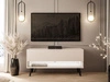 Szafka RTV 90 cm do salonu z oświetleniem LED i czarnymi nóżkami Aurelie Kaszmir mat