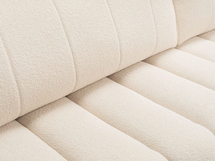 Narożnik z pojemnikiem i funkcją spania Prawy Adoro Jasnobeżowy