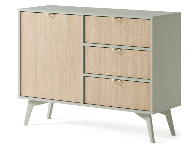 Komoda z drzwiami i szufladami 106 cm Modena Eukaliptus