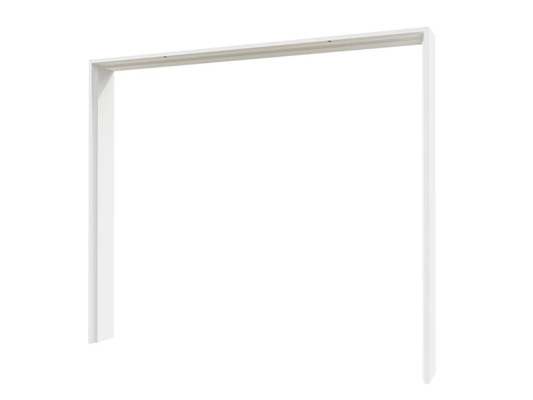 Szafa dwudrzwiowa z drzwiami przesuwnymi i nadstawką 254 cm Nuveo Biały połysk