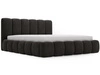 Łóżko tapicerowane bez pojemnika ze stelażem 140x200 Cloud Antracytowe