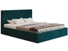 Łóżko tapicerowane z pojemnikiem i stelażem 120x200 Andri turkus