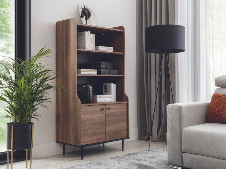 Regał z drzwiczkami Vasa Brązowy