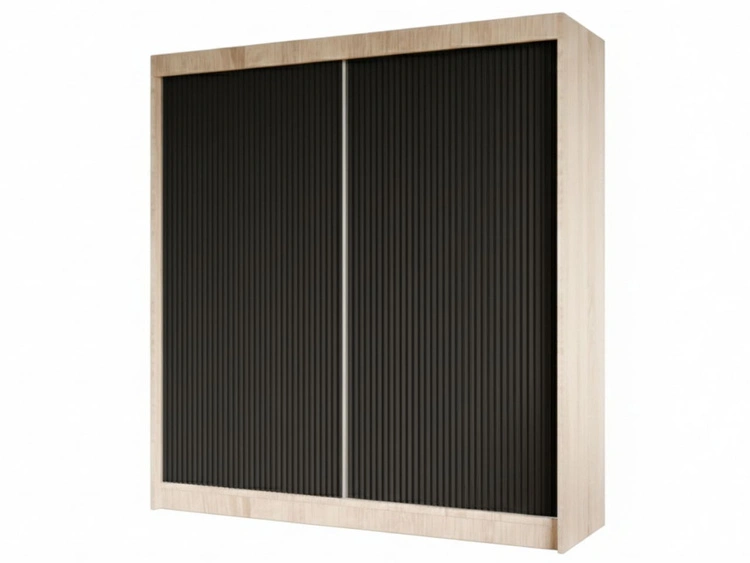 200 cm \ Czarny || Dąb Sonoma \ Nie