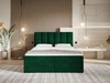 Łóżko kontynentalne z pojemnikiem na pościel 160x200 Cascada zielone