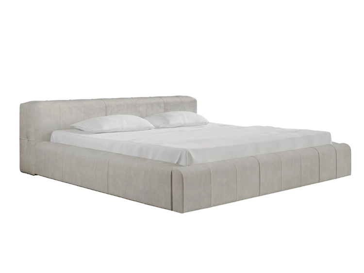 Łóżko tapicerowane z pojemnikiem i stelażem 180x200 Lipari beż