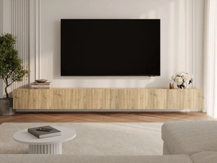 Zestaw szafek pod telewizor z drzwiczkami 300 cm Kioto Dąb Artisan