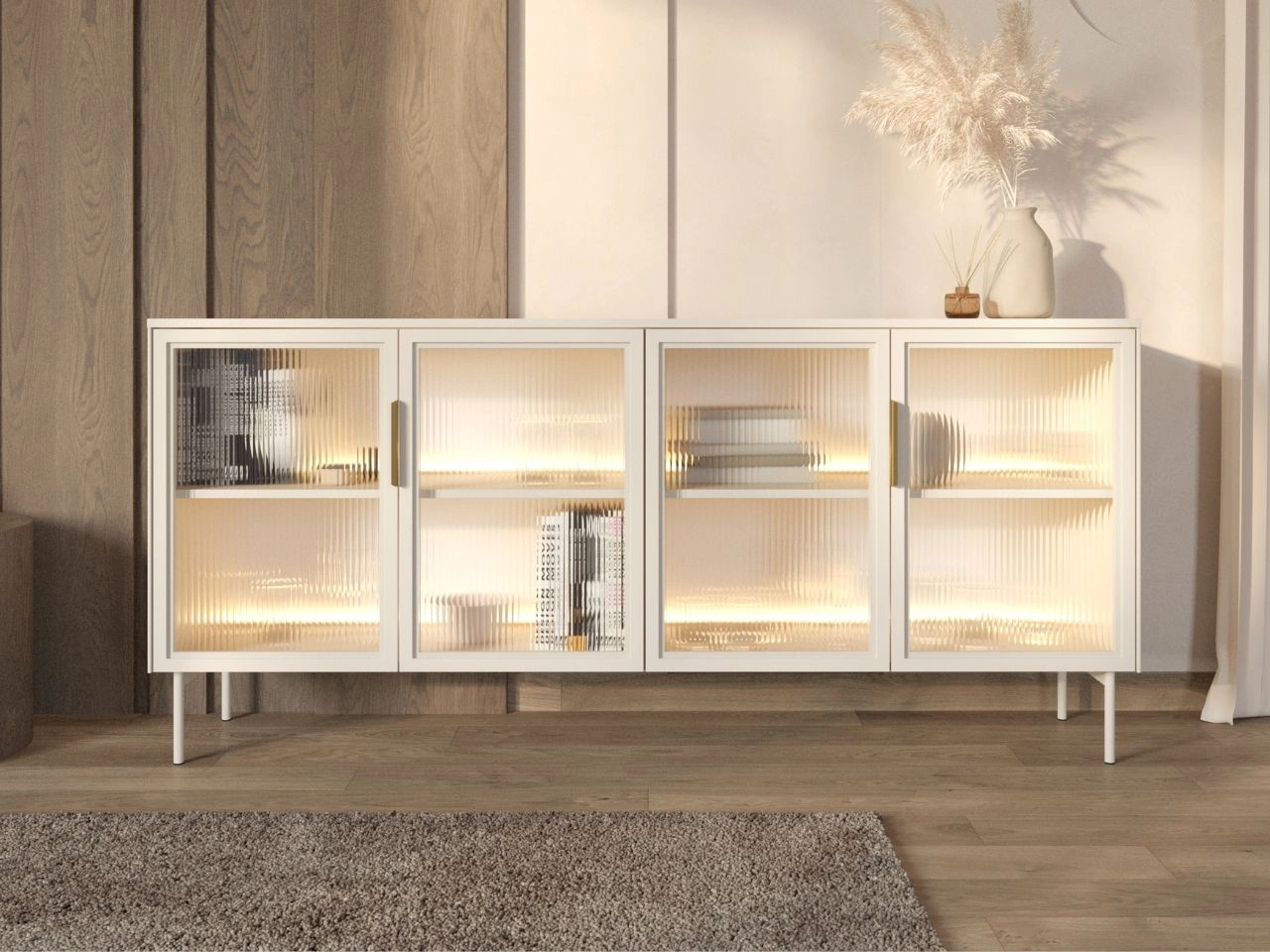 Komoda czterodrzwiowa Lumina Kaszmirowa