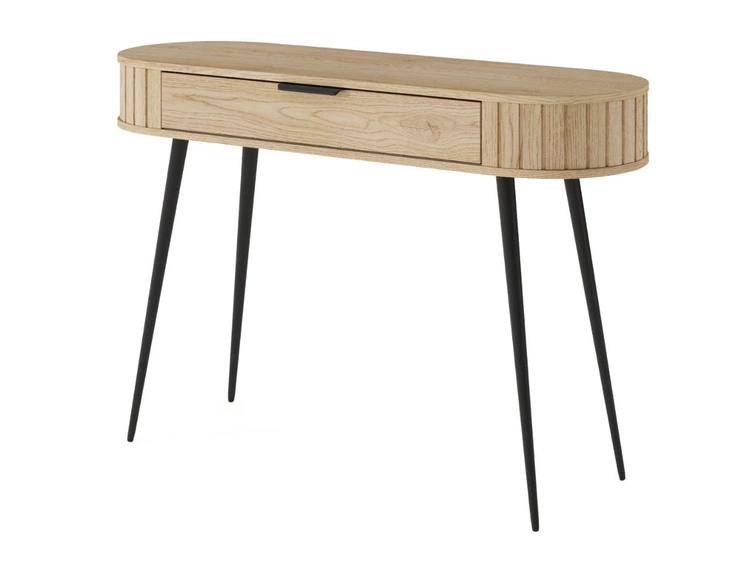 Toaletka z czarnymi metalowymi nogami Passione Dąb Cremona