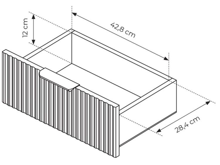 Komoda z drzwiami i szufladami 163 cm Latina Beżowa