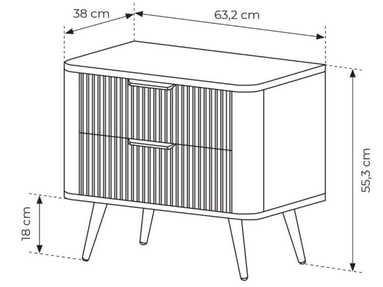 Zestaw mebli do sypialni Latina Beżowy