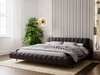 Łóżko tapicerowane ze stelażem 180x200 Imagine Czarne
