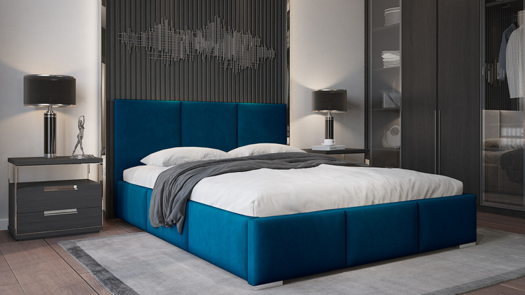 Nowoczesne łóżko tapicerowane Lovro 180x200