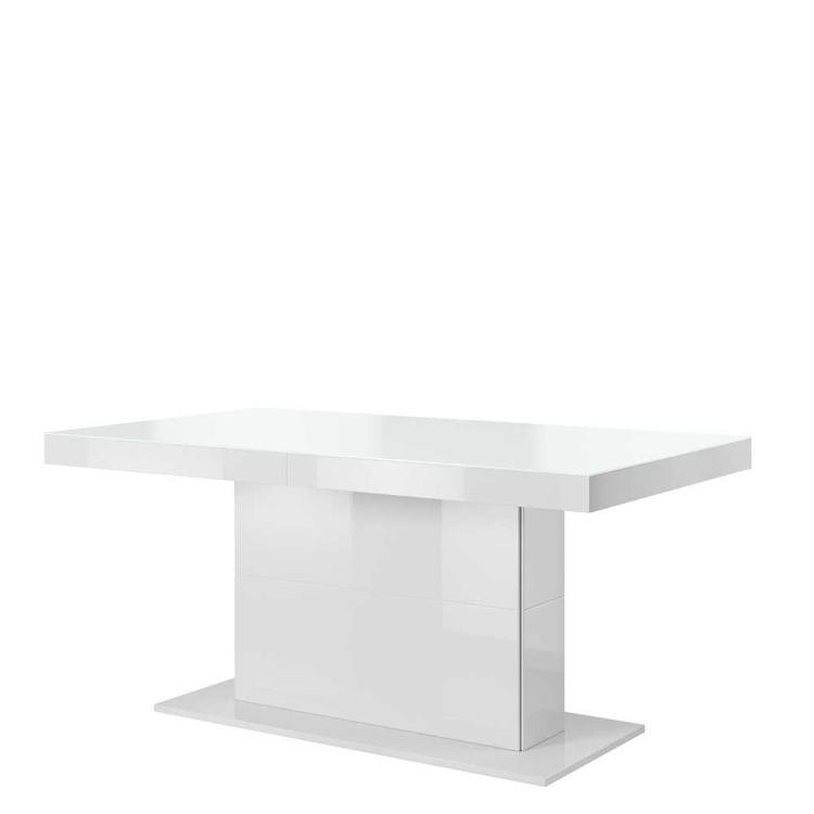 Stół rozkładany szklany Swift - Białe szkło